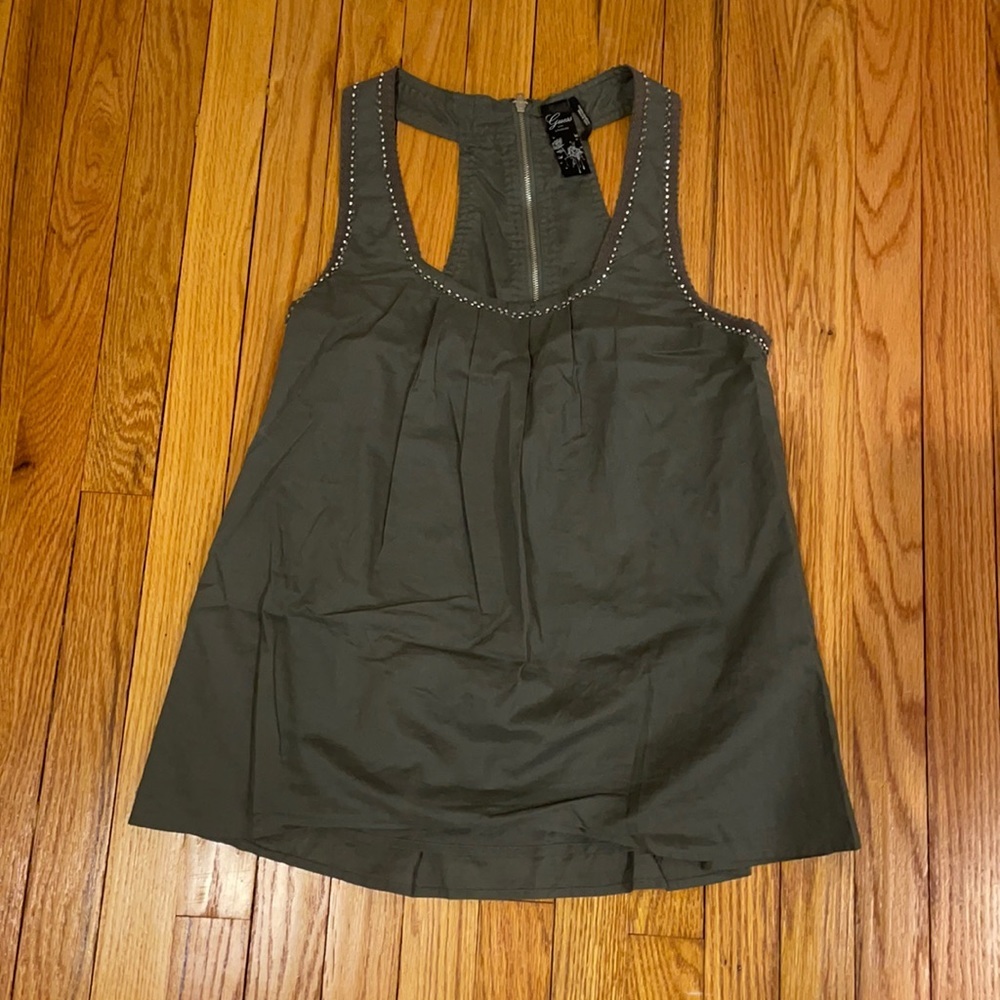 Guess Beaded Racerback Blouse